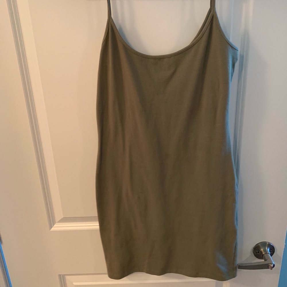 Olive bodycon dress